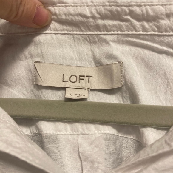 LOFT large dolman sleeve blouse, white - Picture 5 of 7